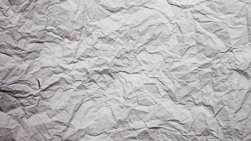 Белая мятая бумага
