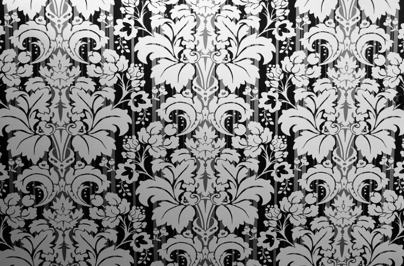 Черно белые обои
