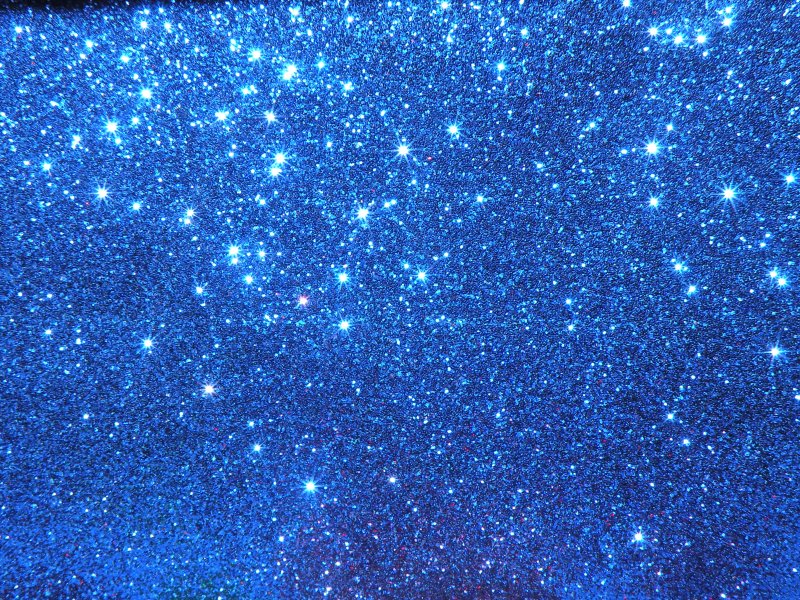 Синие блёстки