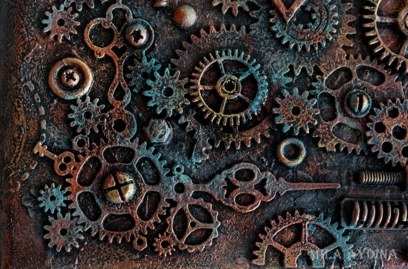 Часы стимпанк текстура