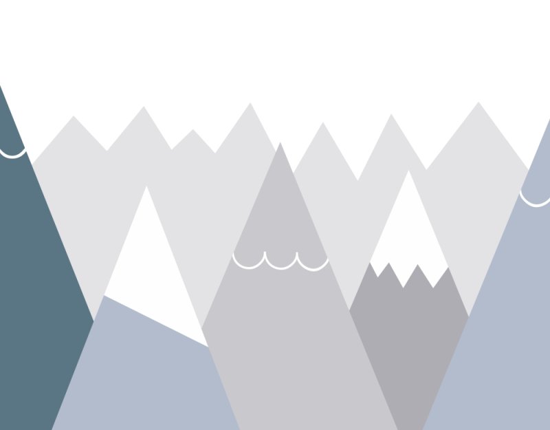 Обои в скандинавском стиле горы