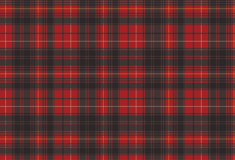 Красная клетчатая ткань
