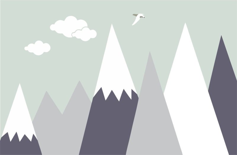 Стилизованные горы