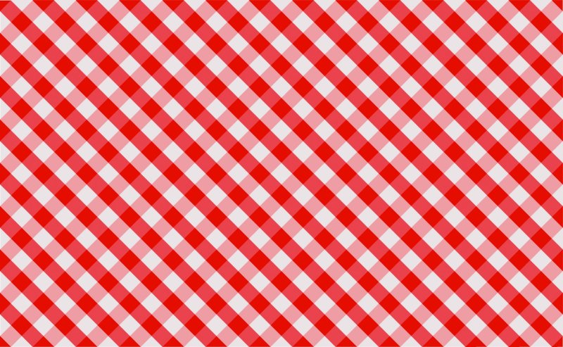 Красная клетчатая скатерть