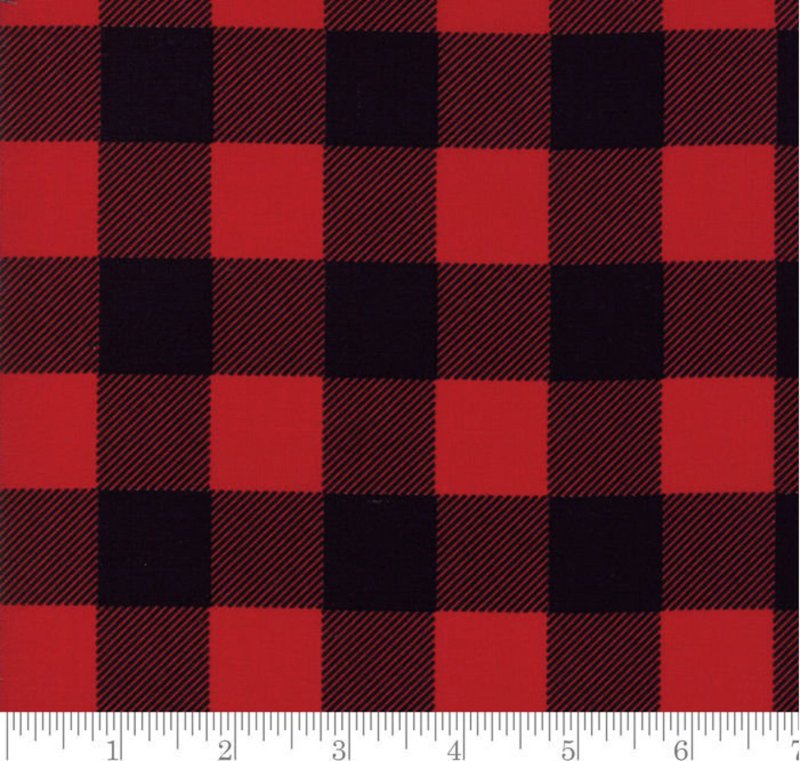 Ткань красная в клетку