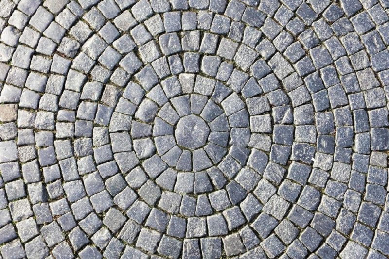 Мощение плиткой вид сверху