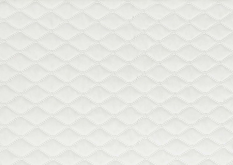 Стеганая ткань белая
