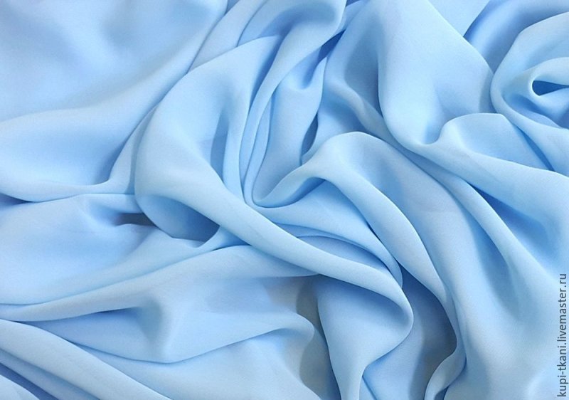 Голубой шифон