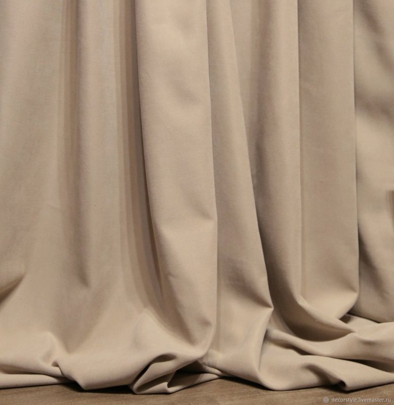 Шторы канвас капучино