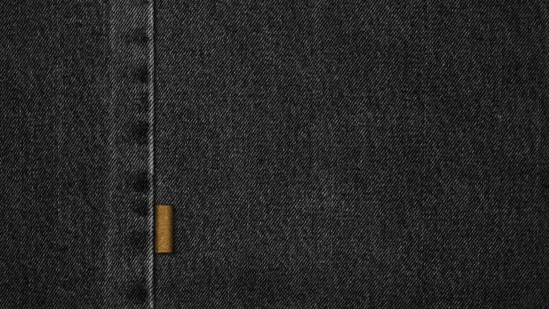 Черная джинсовая ткань