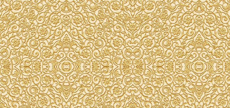 Орнамент золото