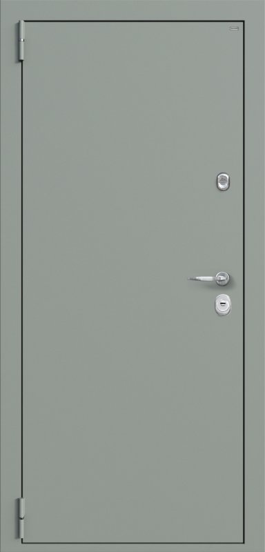 Дверь металлическая серая