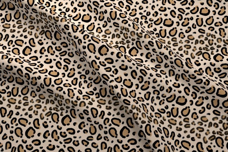 Ткань бифлекс леопард