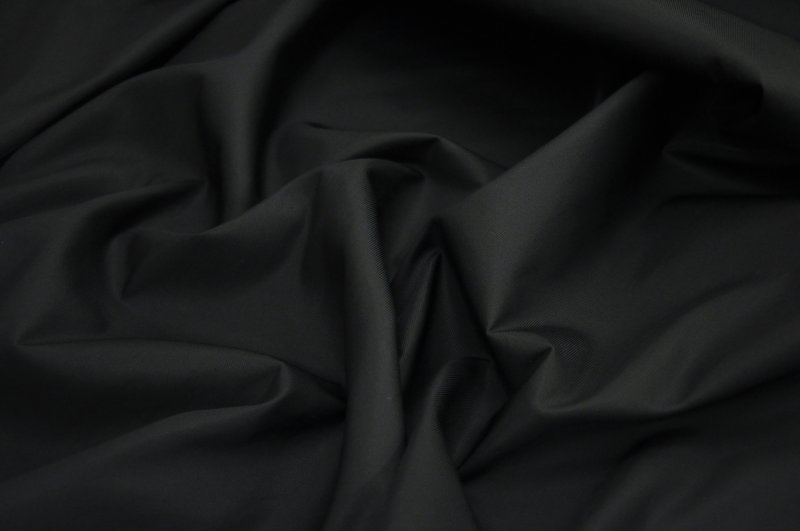 Плащевка ткань черная
