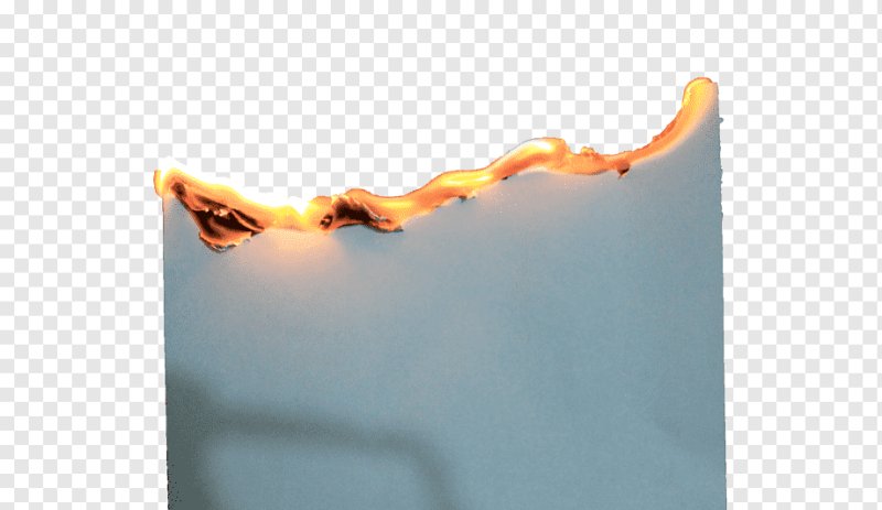 Горящие листы бумаги