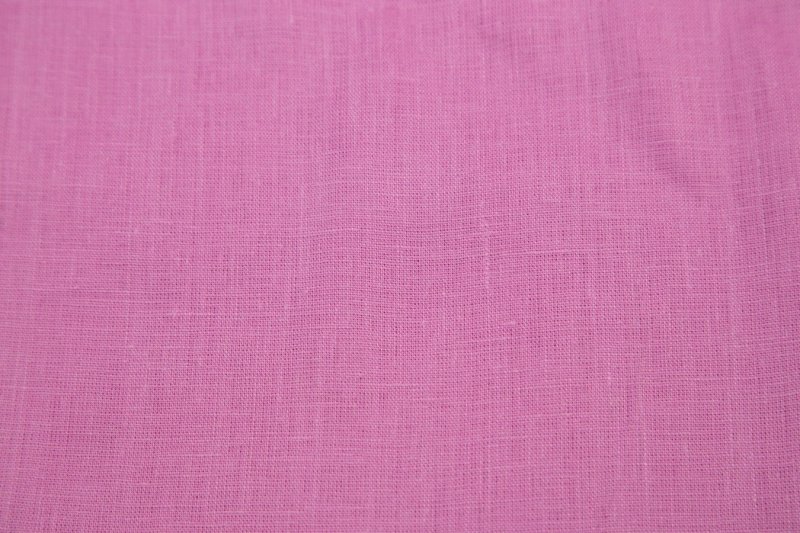Ткань лен розовый