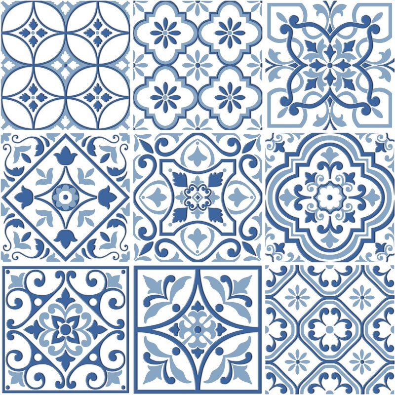 Португальский орнамент азулежу