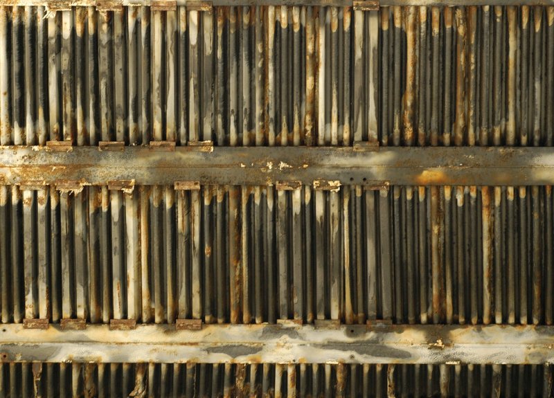 Текстура гофрированного металла