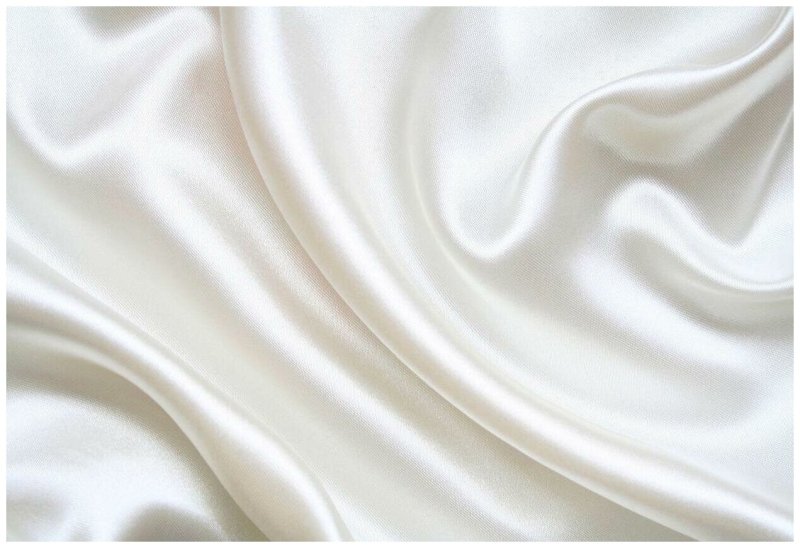 Атлас белый ткань