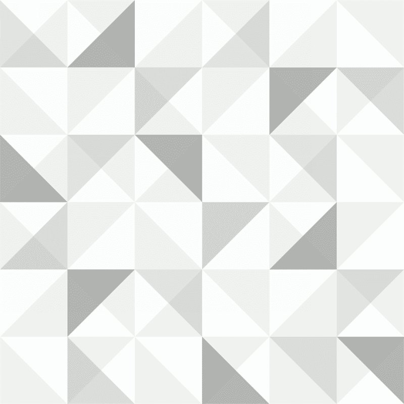 Белые обои с геометрическим рисунком