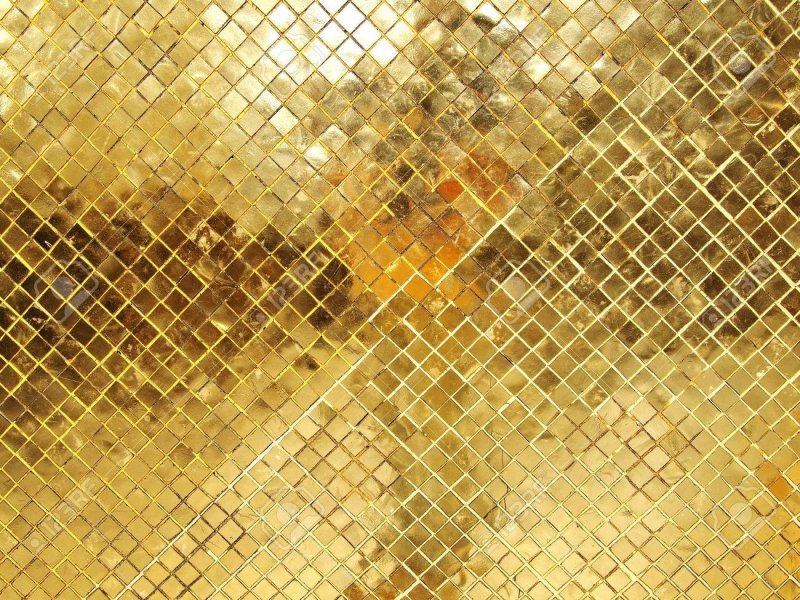 Мозайка сусальное золото