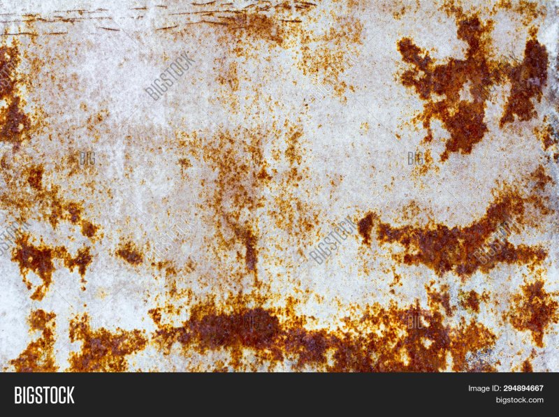 Ржавчина на белом металле