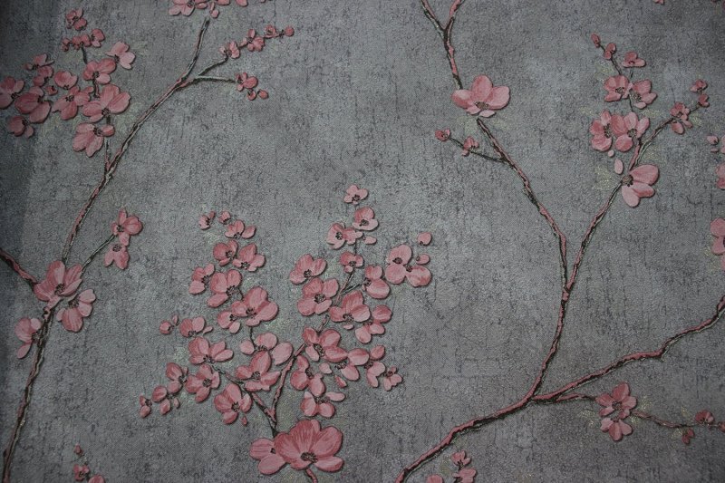 Московская обойная фабрика Сакура серые 4038-9