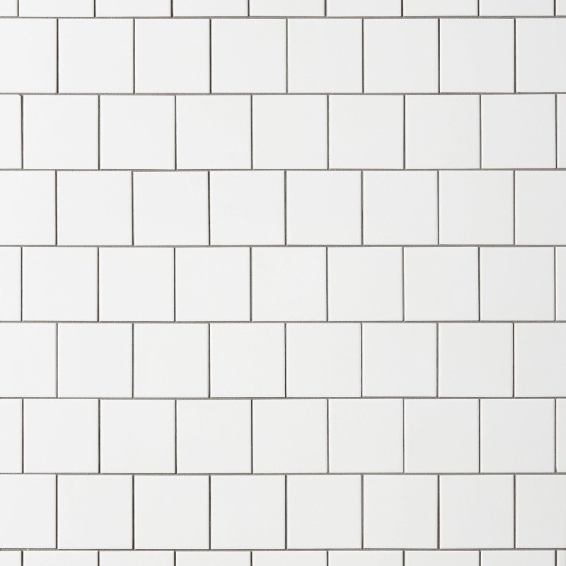 Белая плитка 20*30 с черной затиркой