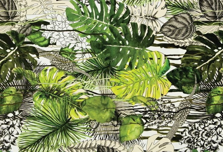 Аффреско пальмовые листья