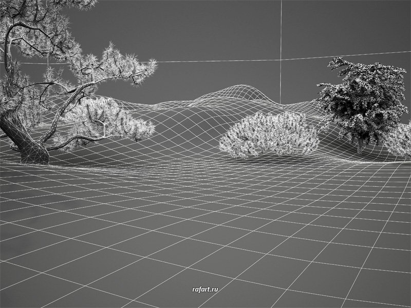 3ds Max ландшафт