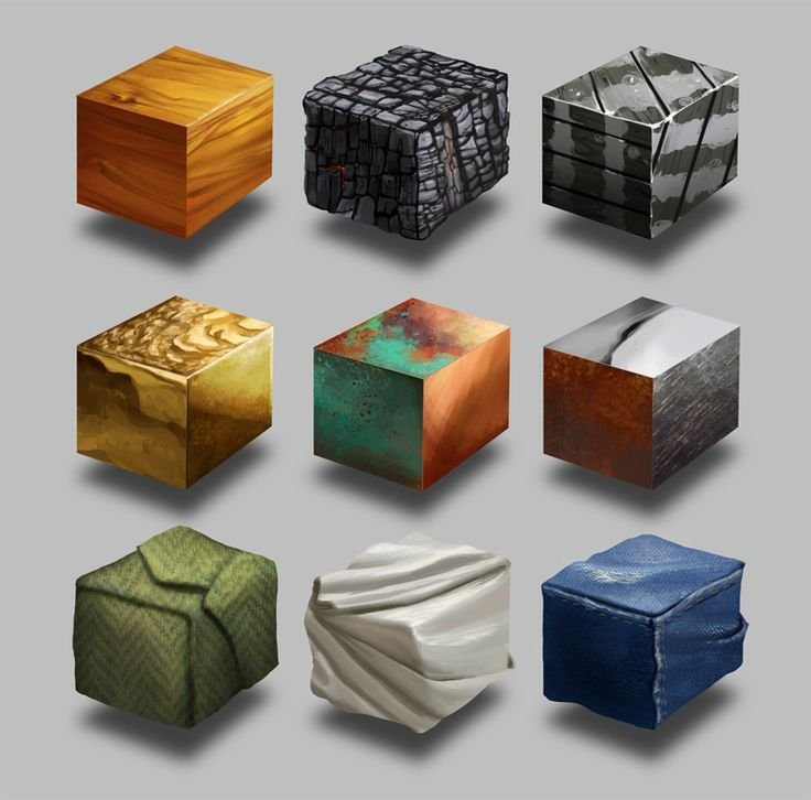 Текстурные кубики