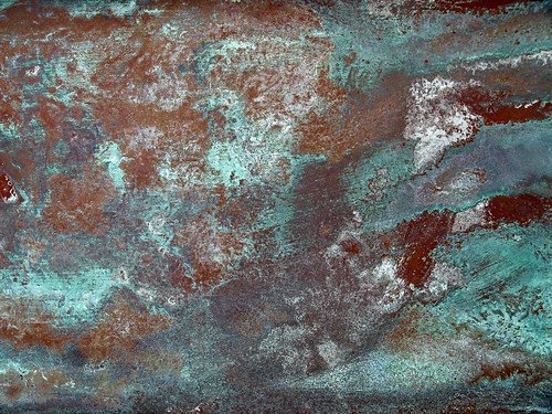 Медь фактура патинированная