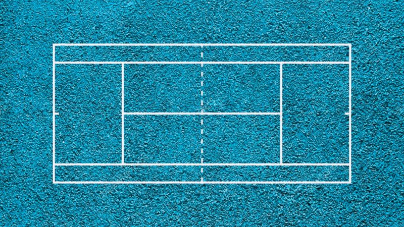 Волейбольная площадка сверху