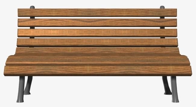 Скамейка на белом фоне