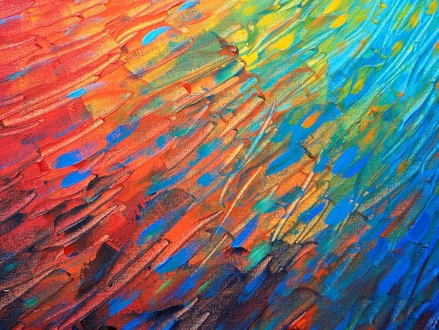 Мазки масляной краски