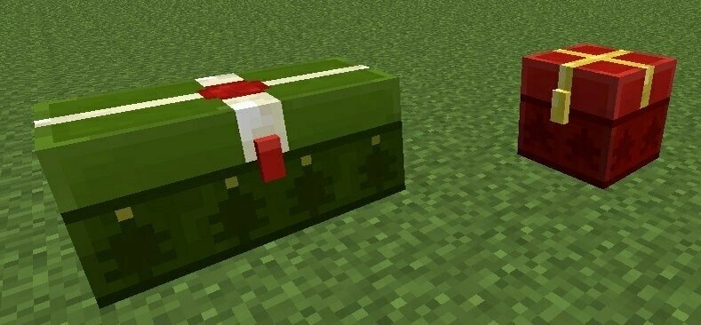 Новогодние сундуки в МАЙНКРАФТЕ
