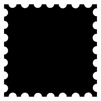 Почтовая марка силуэт