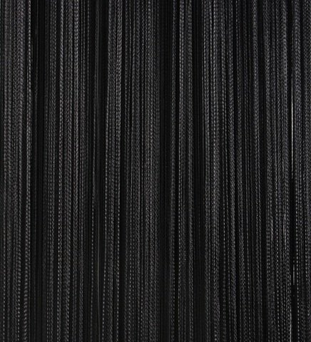 Нитяные шторы черные