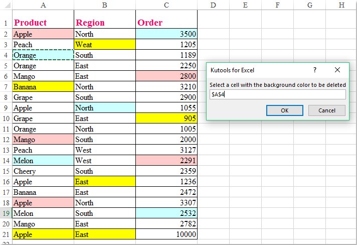 Стильные цвета эксель