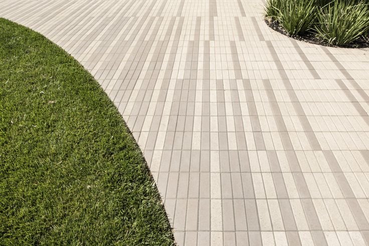 Мощение брусчатка бесшовная