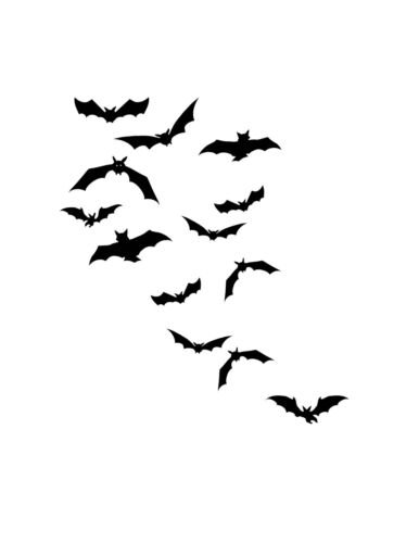 Летучая мышь силуэт