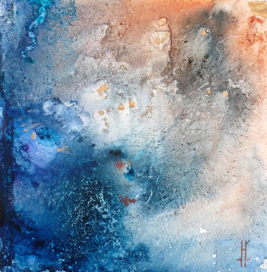 Акварельные разводы фон