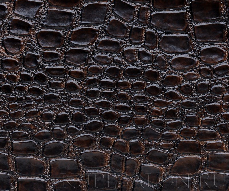 Кожа серебро Кайман