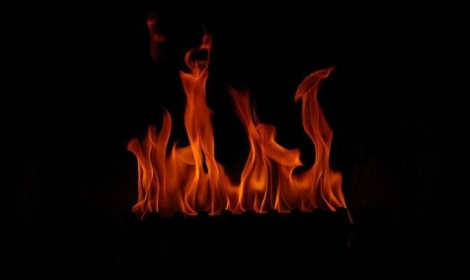 Текстура камина огонь