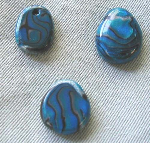 Серьги из полимерной глины имитация камня