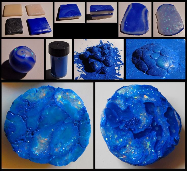 Имитация камня из полимерной глины