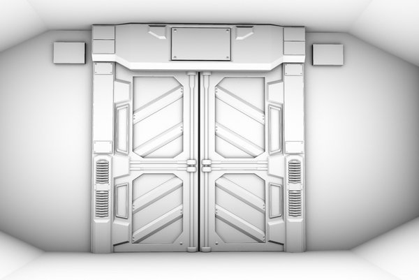 Sci Fi Corridor двери