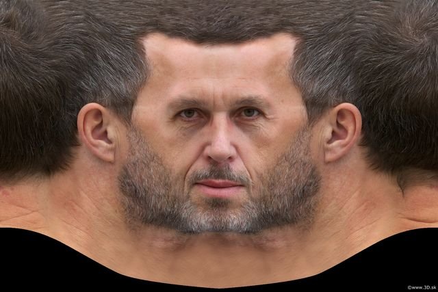 Текстура лица человека