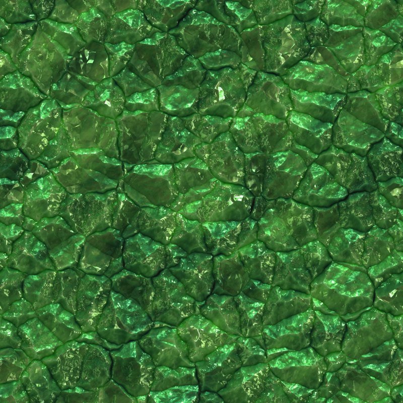 Малахит с алмазом