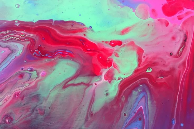 Красивые разводы краской